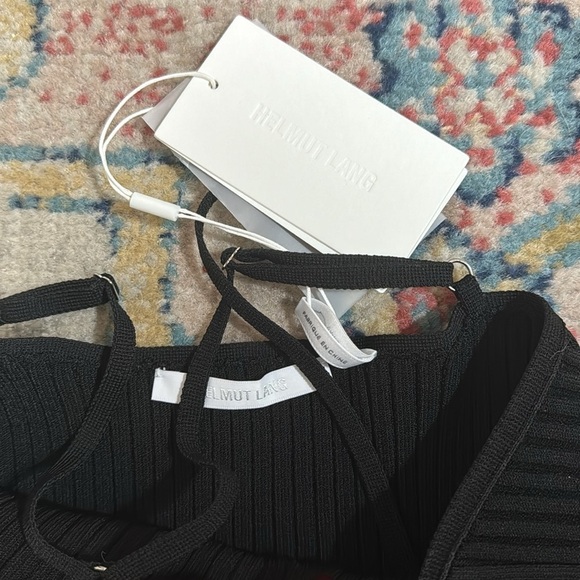 NWT Helmut Lang Cross Strap Tank in Black size medium - Picture 6 of 7